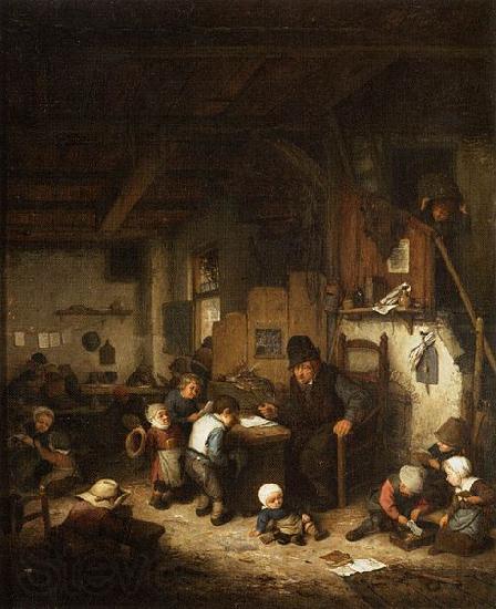 Adriaen van ostade The School Master Norge oil painting art